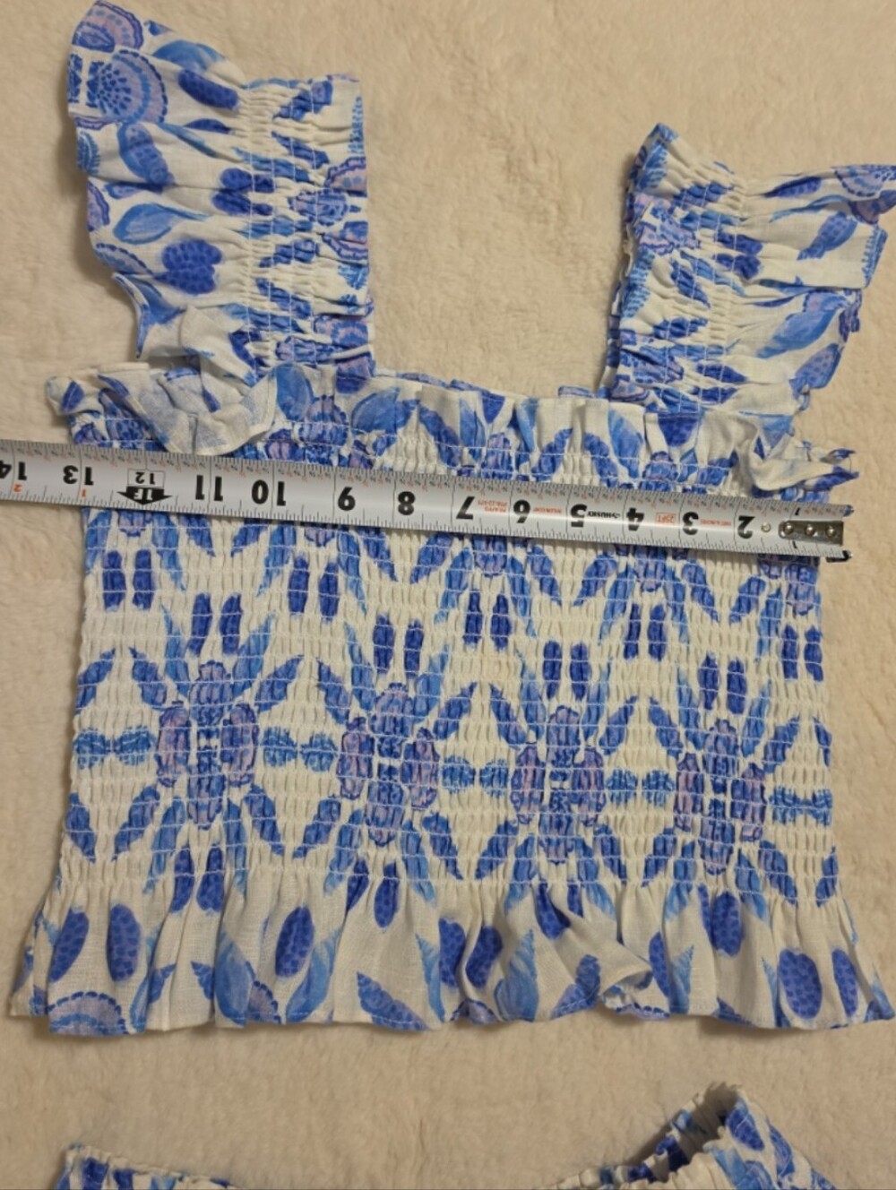 Hill House Blue Floral Skirt And Top - Picture 5 of 11